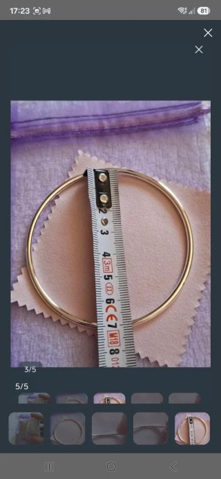 Pulsera aro plata nueva