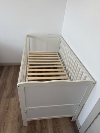 Maxicuna/cama blanca 140x70