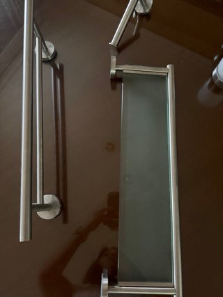 Espejo Redondo con Cuerda + accesorios baño