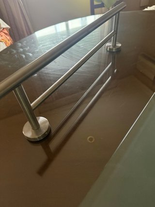 Espejo Redondo con Cuerda + accesorios baño