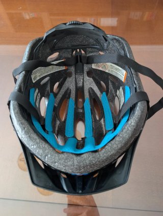 Casco de ciclismo Bontrager azul y negro