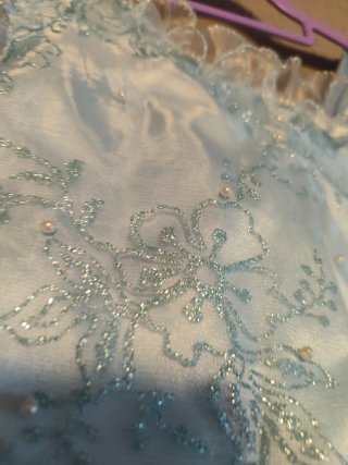 Vestido Princesa Niña Talla 6 Azul