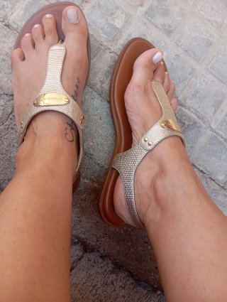 Sandalias Michael Kors Talla 38 Doradas