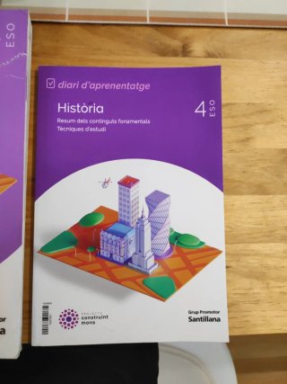 Libro historia 4 eso Santillana catalán