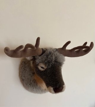 Cabeza de Reno Decorativa Peluche