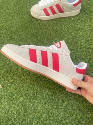 Zapatillas Adidas Campus gris y Rojo