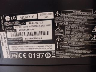 Televisor LG Negro