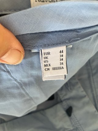 Pantalón de vestir azul para caballero