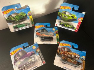 Lote de 5 hotwheels básicos sin abrir