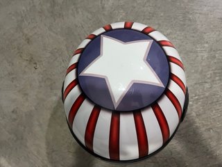 Casco Moto Talla S Rayas Rojas