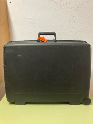 Maleta Delsey Rígida Negra Vintage