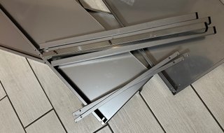 Espositore mobile metallo con ruote 76cm