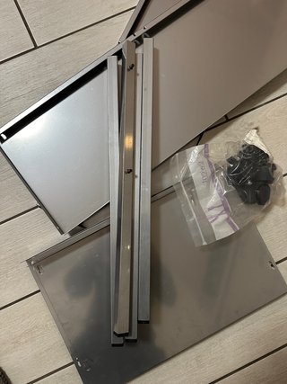 Espositore mobile metallo con ruote 76cm