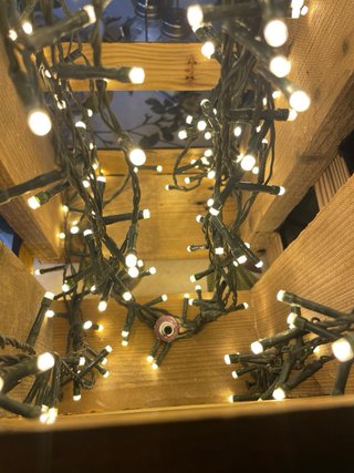 Lámpara Artesanal Madera Rústica