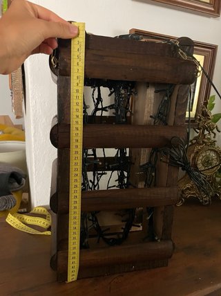 Lámpara Artesanal Madera Rústica