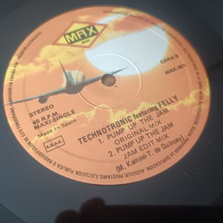 Vinilo 12" Technotronic Feat Felly Pump Up The Jam