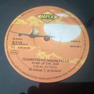 Vinilo 12" Technotronic Feat Felly Pump Up The Jam
