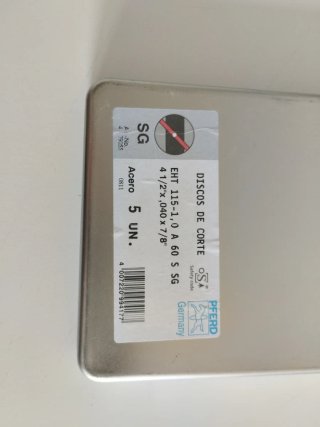 Disco corte PFERD SG-ELASTIC 115mm