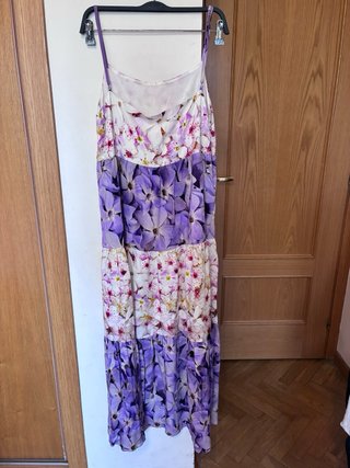 Vestido largo floral tirantes