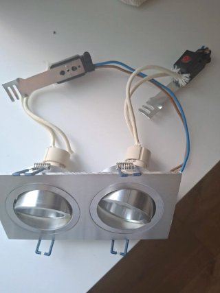 Foco Doble Techo Aluminio