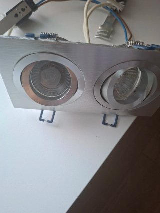 Foco Doble Techo Aluminio
