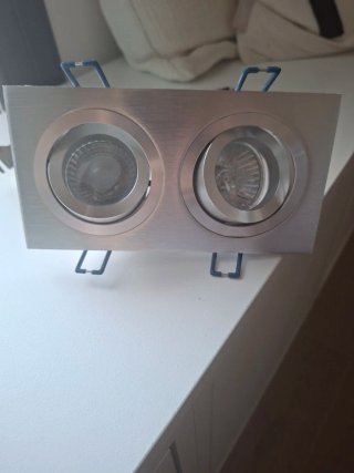 Foco Doble Techo Aluminio