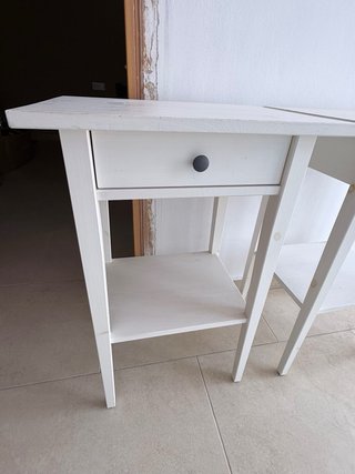 Lote 2 mesitas noche Ikea blancas