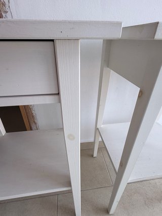 Lote 2 mesitas noche Ikea blancas