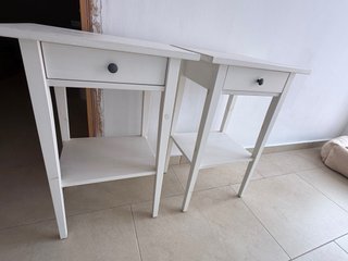 Lote 2 mesitas noche Ikea blancas