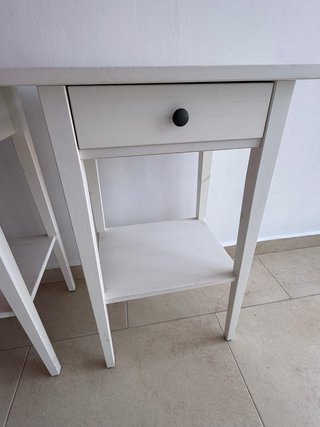 Lote 2 mesitas noche Ikea blancas