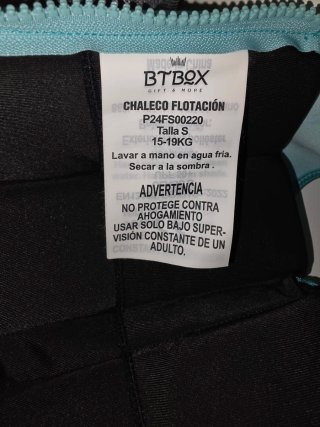 Chaleco flotador niño 15-19 kg talla S