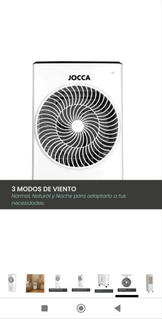 Climatizador Evaporación Jocca Portátil