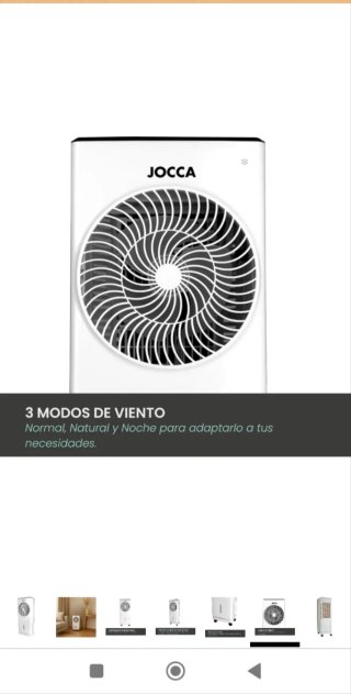 Climatizador Evaporación Jocca Portátil