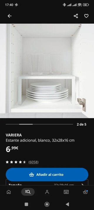 Confezione di 3 Scaffali Metallici Ikea