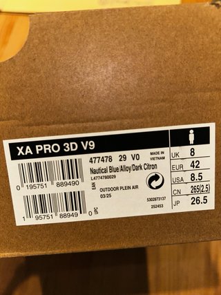 Zapatillas Salomon XA PRO 3D V8 Talla 42