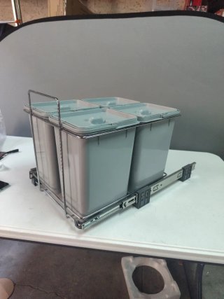 Cubo basura selectiva 4 compartimentos