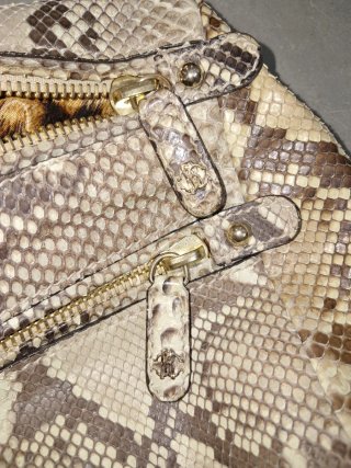 Bolso Piel Pitón Original Roberto Cavalli