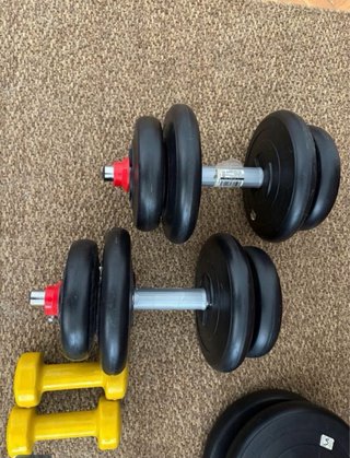 Lote Pesas y Barras Gimnasio