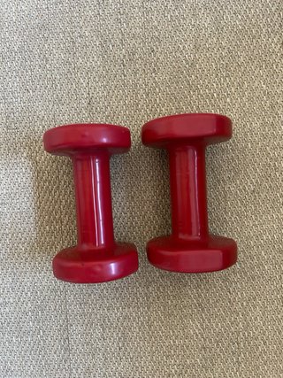 2 Pesas Domyos 3kg Rojas