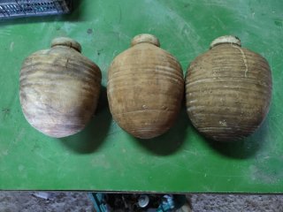 3 Tibores de barro antiguos