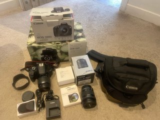 Canon EOS 1300D Cámara + Objetivo + Accesorios
