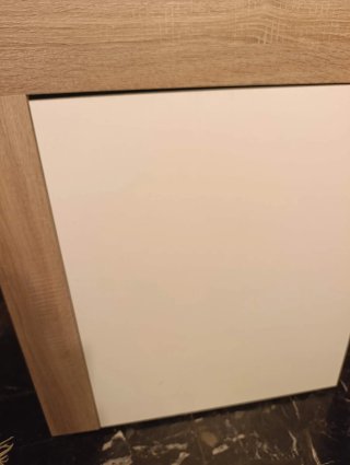 Mueble salón modular roble y blanco