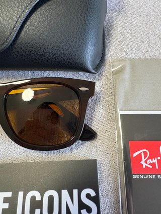 Gafas de Sol Ray-Ban Wayfarer Brown/Brown talla 50