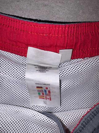 Pantalón/Bañador Adidas Gris/Rojo Talla XL