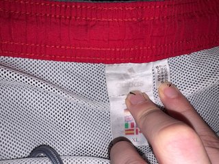 Pantalón/Bañador Adidas Gris/Rojo Talla XL