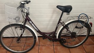 Bicicleta de paseo burdeos
