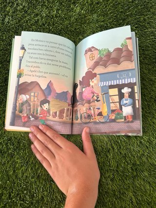 Libro La Bruixa que volava en una barra de pa .
