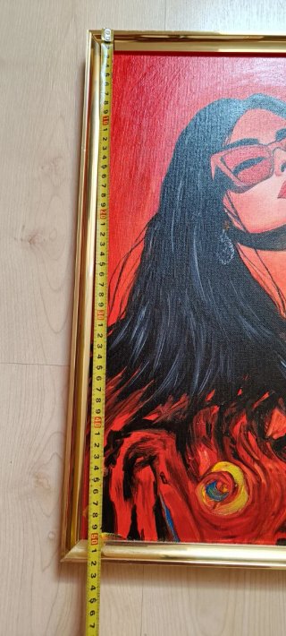 Cuadro al óleo sobre lienzo.