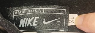 Sudadera Nike Talla XL Negra, Roja y Blanca