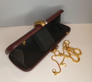 Bolso Clutch Fiesta Piel Vegana Cierre Joya